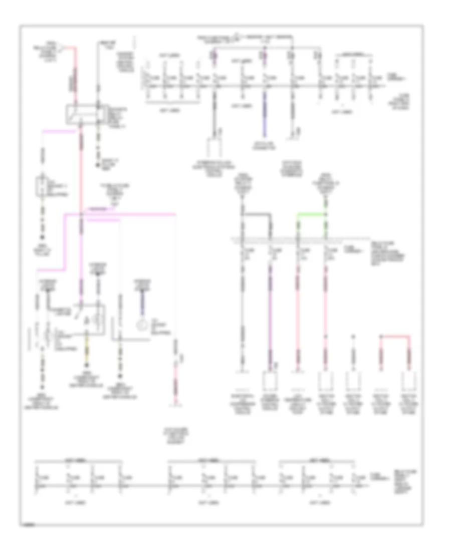 Power Distribution Wiring Diagram Hybrid 4 of 7 for Audi Q5 Premium 2014