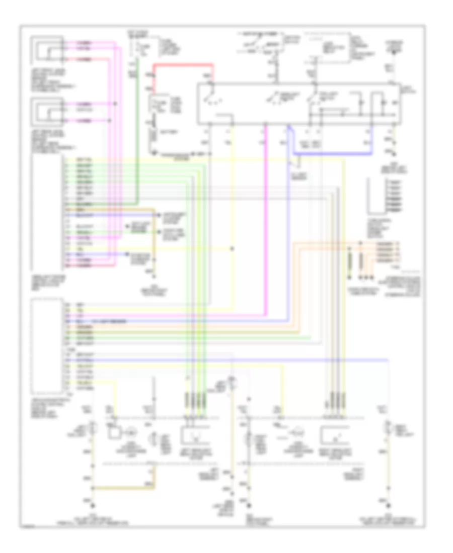 Headlamps  Fog Lamps Wiring Diagram with Convertible with High Intensity Gas Discharge Headlights for Audi A4 Avant Quattro 2004