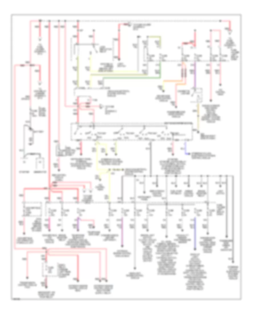 Power Distribution Wiring Diagram with Convertible 1 of 2 for Audi A4 Avant Quattro 2004