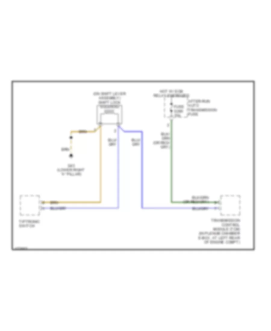 Shift Interlock Wiring Diagram with CVT for Audi A4 Avant Quattro 2004