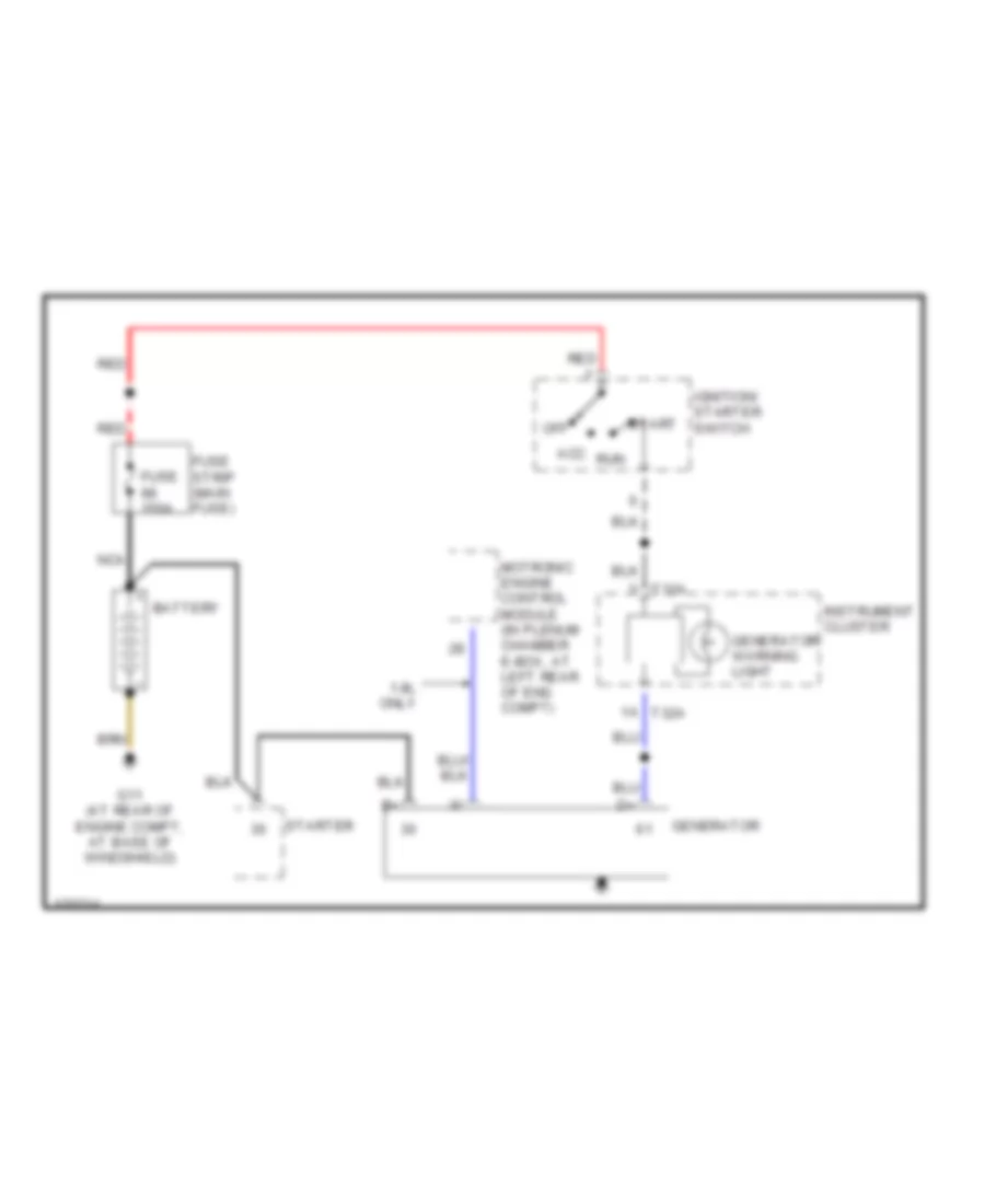 Charging Wiring Diagram for Audi A4 Avant Quattro 2004