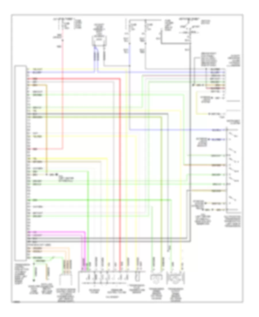 A T Wiring Diagram without CVT for Audi A4 Avant Quattro 2004
