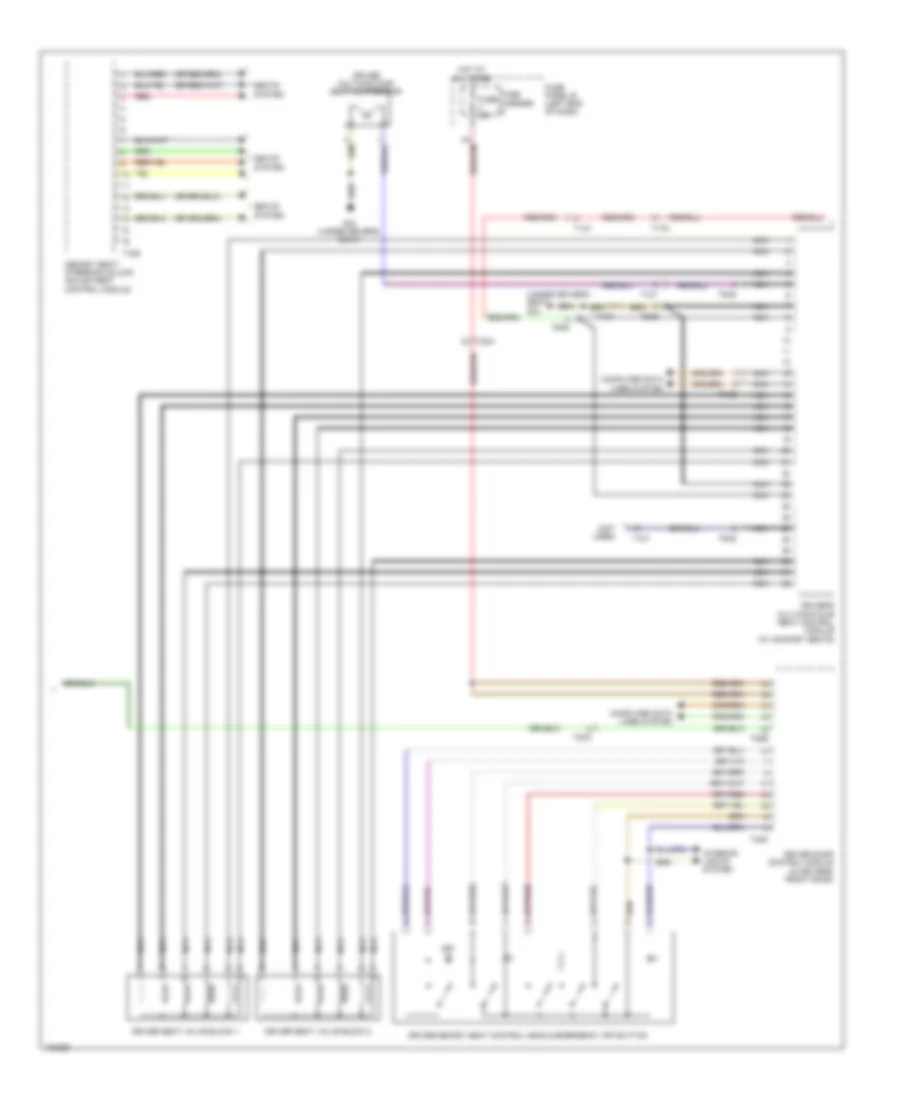 Memory Seat Wiring Diagram (2 of 4) for Audi A6 Premium 2013