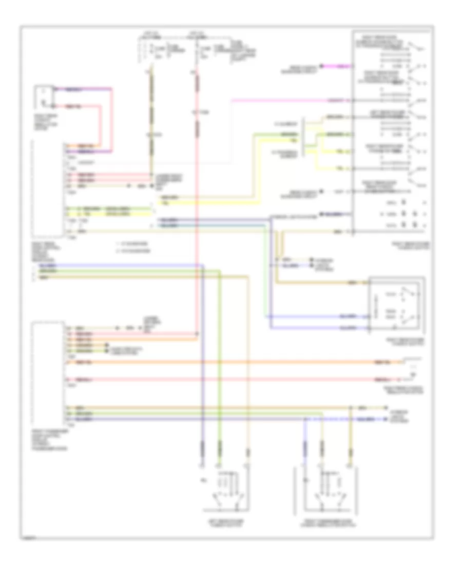 Power Windows Wiring Diagram (2 of 2) for Audi A6 Premium 2013