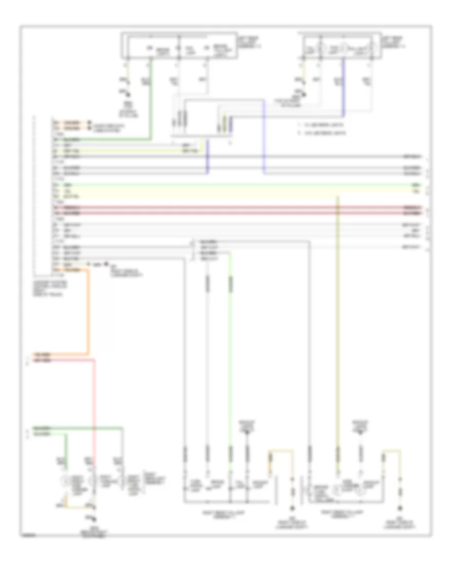 Exterior Lamps Wiring Diagram Wagon 2 of 3 for Audi A4 2 0T 2011