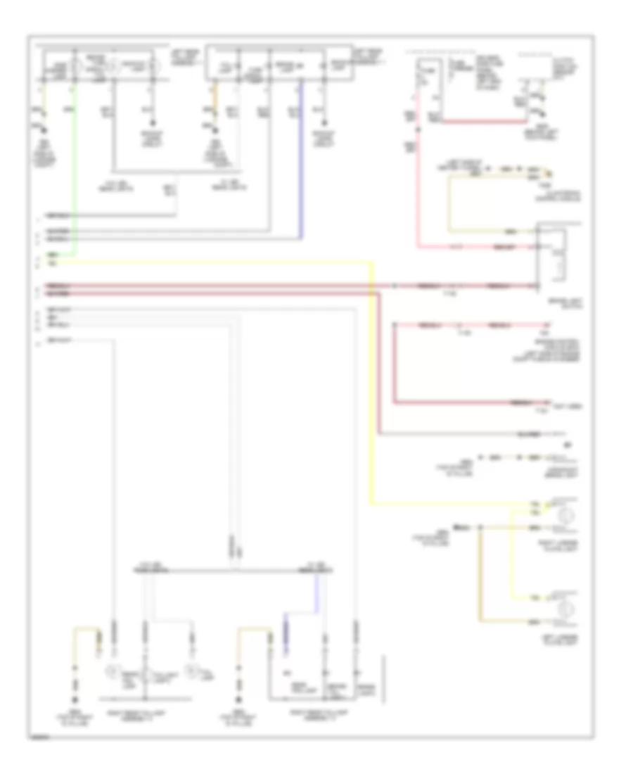 Exterior Lamps Wiring Diagram Wagon 3 of 3 for Audi A4 2 0T 2011