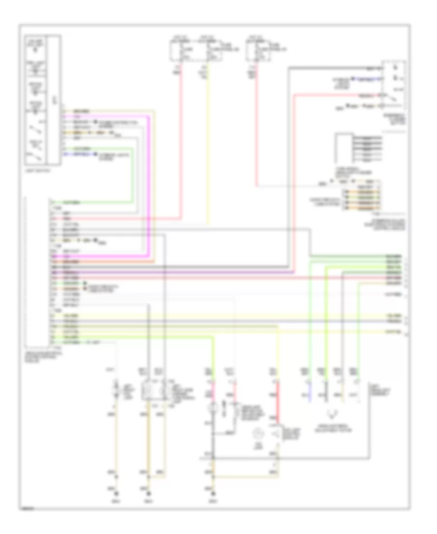 Headlights Wiring Diagram, without Cornering Headlights (1 of 2) for Audi Q7 3.6 2008
