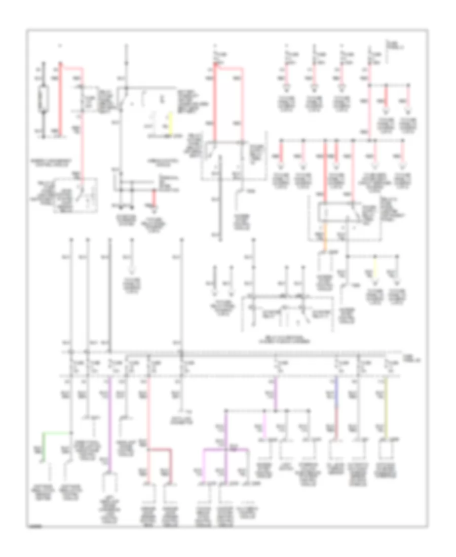 Power Distribution Wiring Diagram 1 of 5 for Audi Q7 3 6 2008