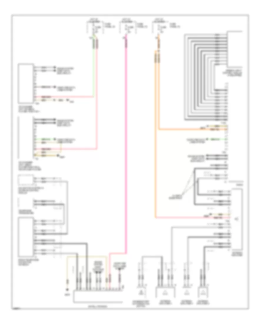 Radio Wiring Diagram, DSP Radio with Bang  Olufsen (3 of 3) for Audi Q7 3.6 2008