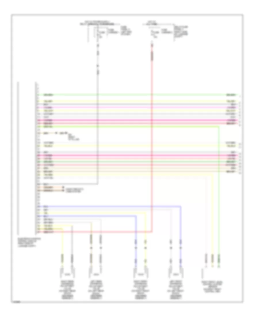 Electronic Suspension Wiring Diagram 1 of 2 for Audi Q5 Premium Plus 2014