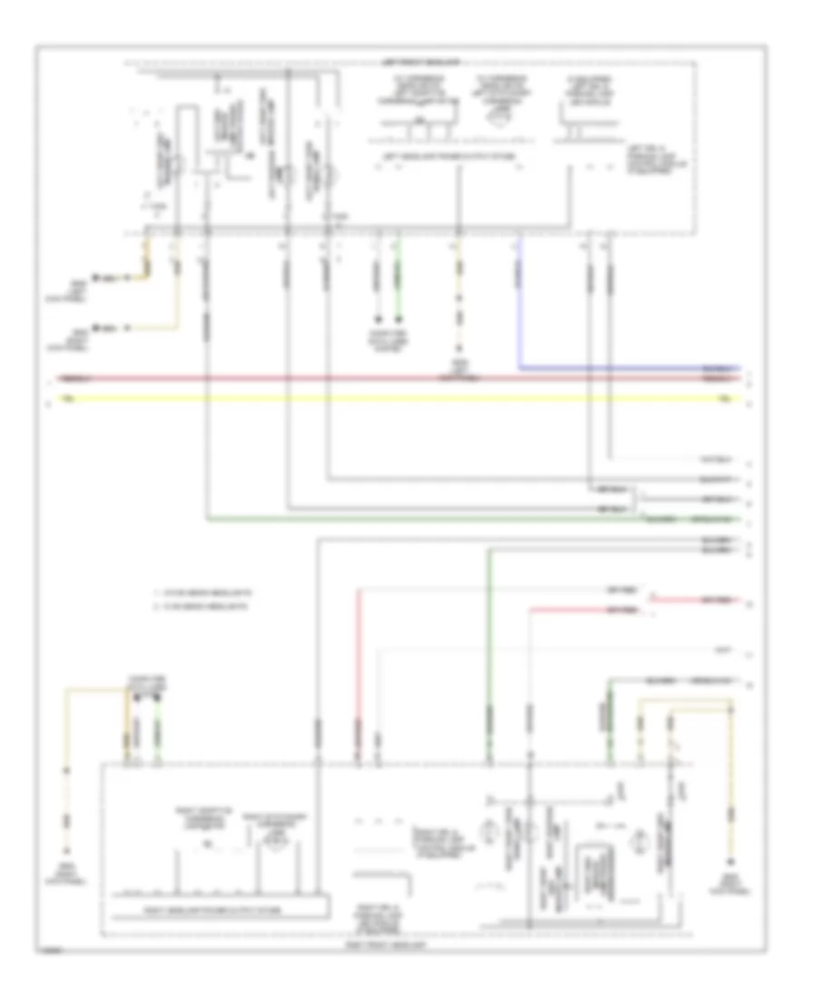 Exterior Lamps Wiring Diagram (3 of 4) for Audi Q5 Premium Plus 2014