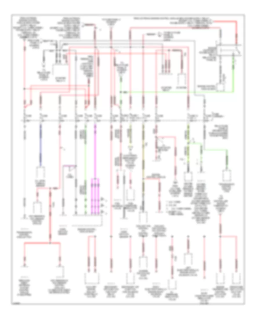 Power Distribution Wiring Diagram Except Hybrid 5 of 8 for Audi Q5 Premium Plus 2014