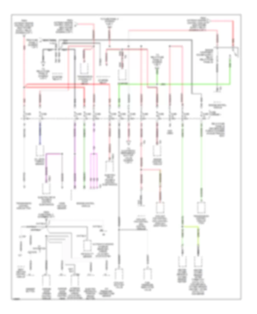 Power Distribution Wiring Diagram Hybrid 5 of 7 for Audi Q5 Premium Plus 2014