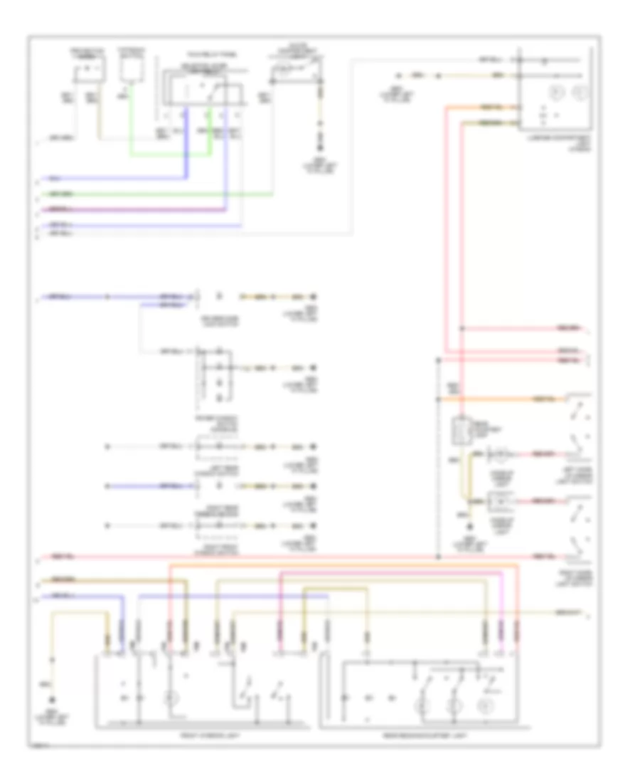 Interior Lights Wiring Diagram 2 of 3 for Audi A6 1998