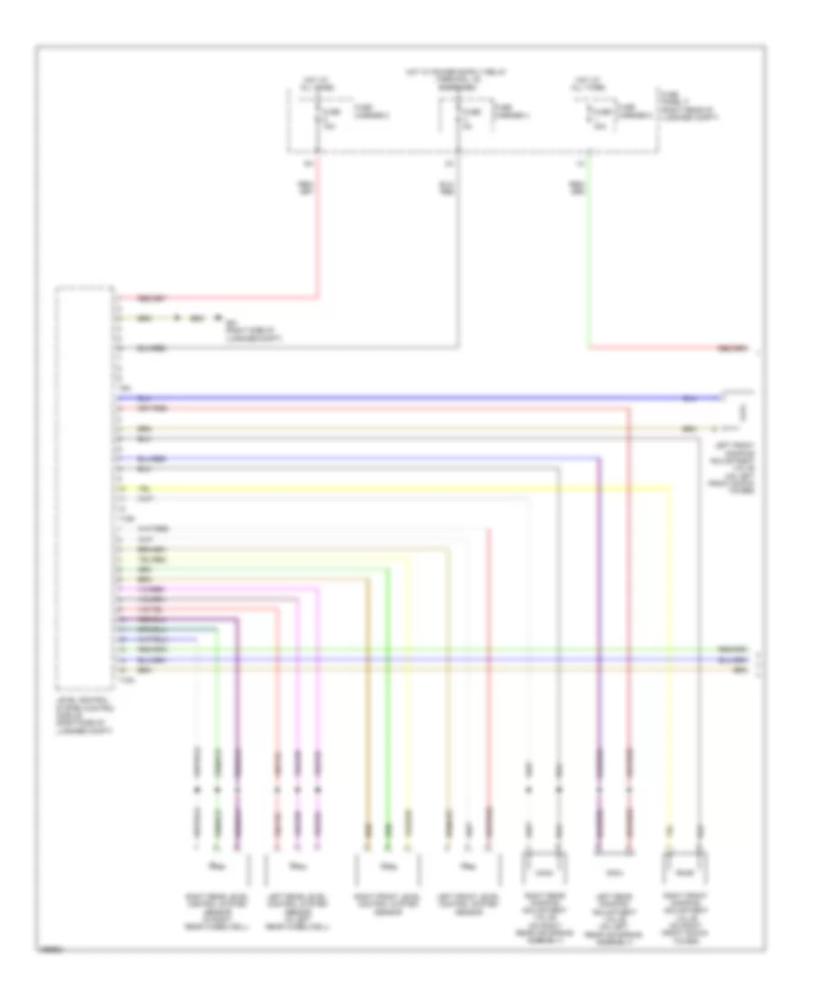 Electronic Suspension Wiring Diagram 1 of 2 for Audi A6 Premium Plus 2013