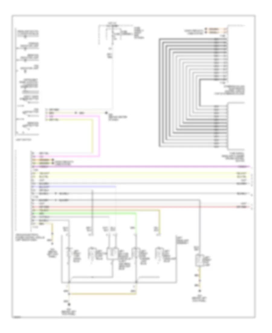 Headlights Wiring Diagram without HID without Cornering Headlights 1 of 2 for Audi A6 Premium Plus 2013