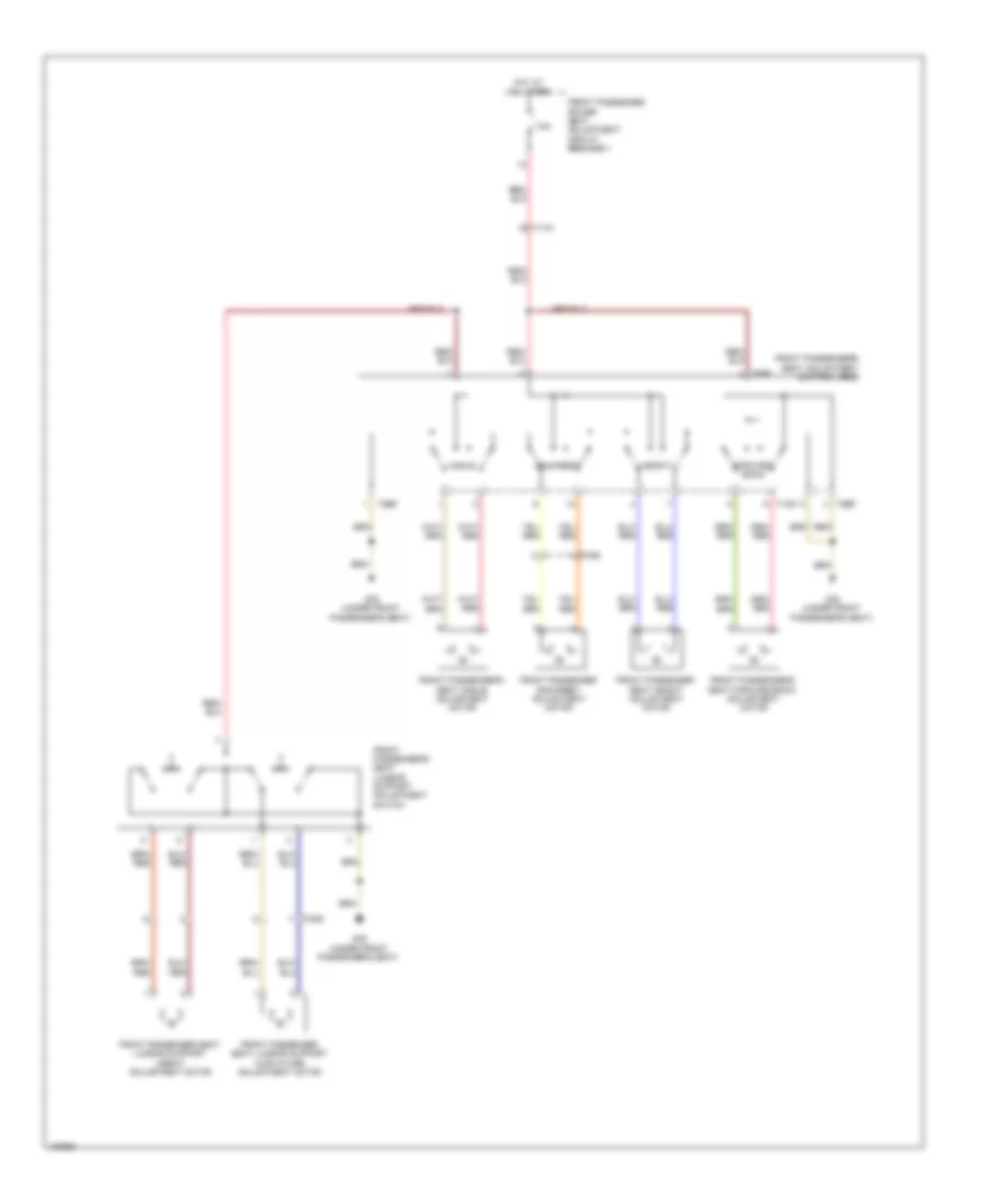 Power Seats Wiring Diagram for Audi A6 Premium Plus 2013