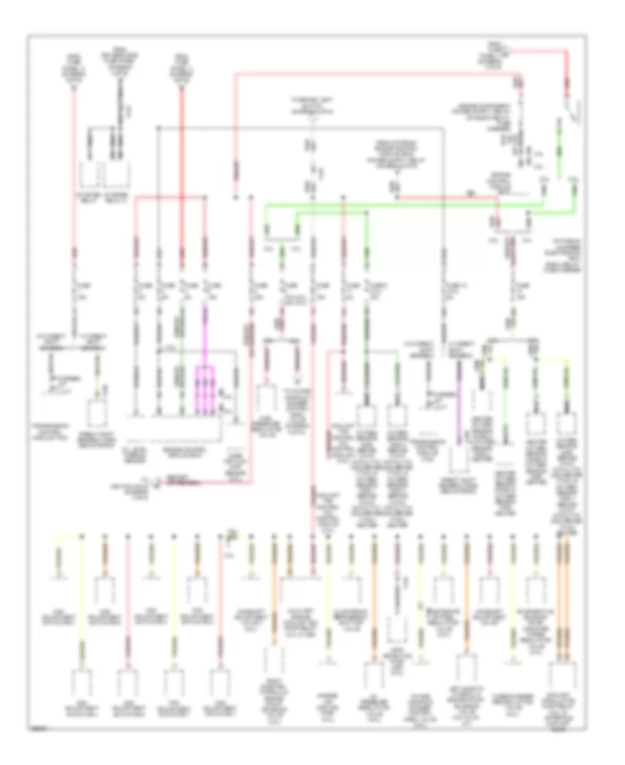 Power Distribution Wiring Diagram (5 of 6) for Audi A4 2.0T Avant Quattro 2011