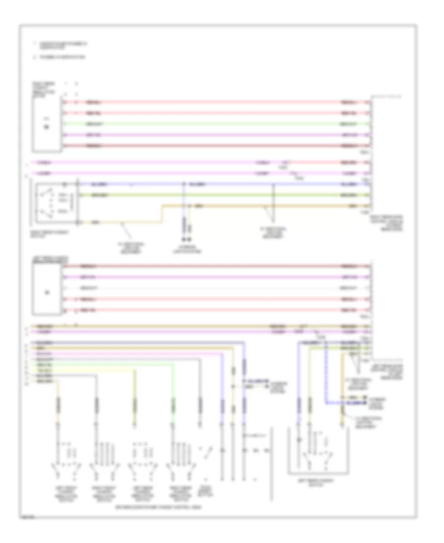 Power Windows Wiring Diagram (2 of 2) for Audi A4 2.0T Avant Quattro 2011