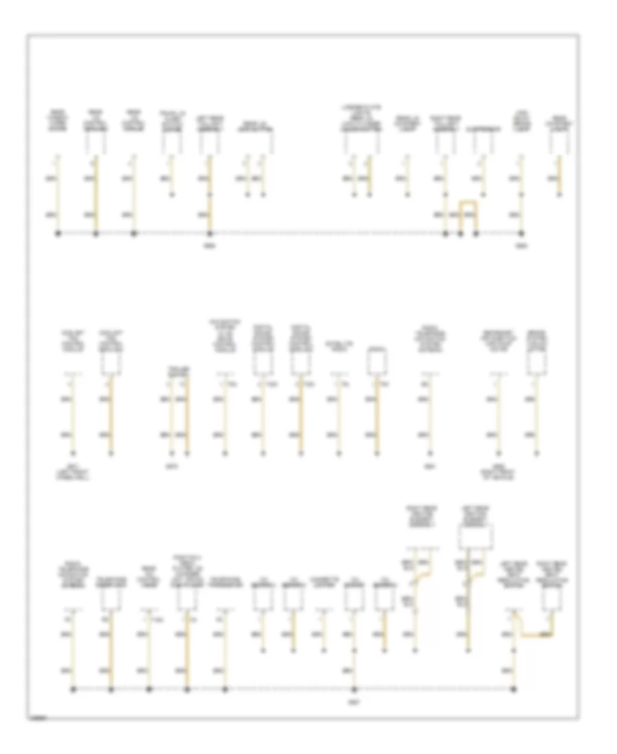 Ground Distribution Wiring Diagram 6 of 6 for Audi Q7 4 2 2008