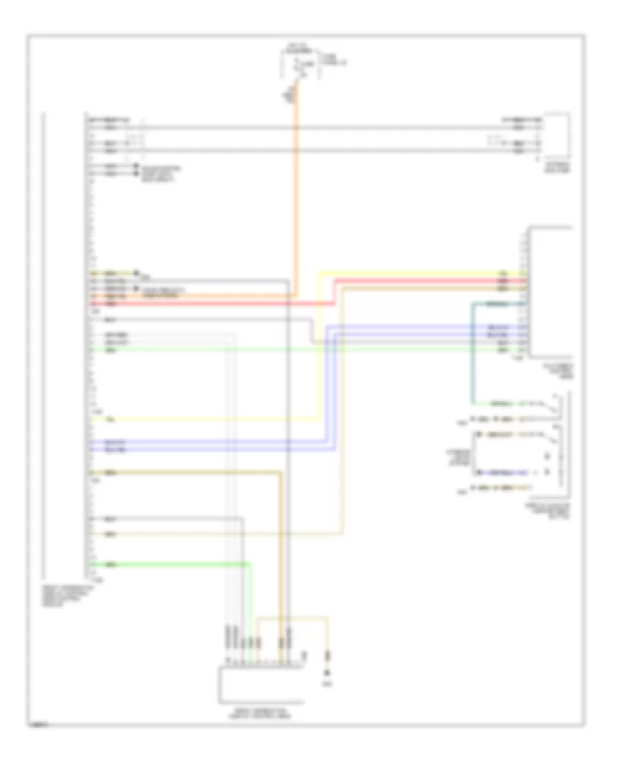 Front Information Display Control Module Wiring Diagram Basic Plus for Audi Q7 4 2 2008