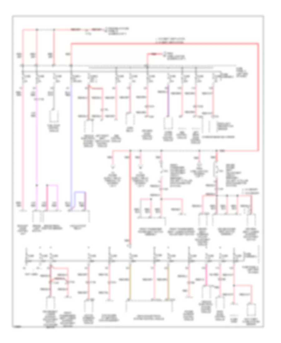 Power Distribution Wiring Diagram, Hybrid (6 of 7) for Audi Q5 Prestige 2014