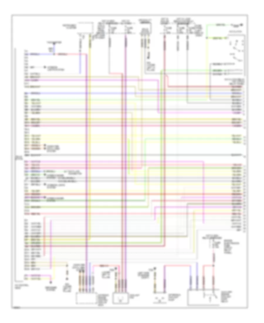3.0L, Automatic AC Wiring Diagram (1 of 2) for Audi A6 2004
