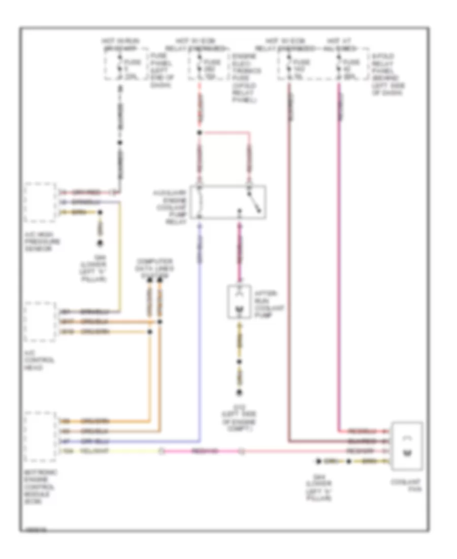 3.0L, Cooling Fan Wiring Diagram for Audi A6 2004