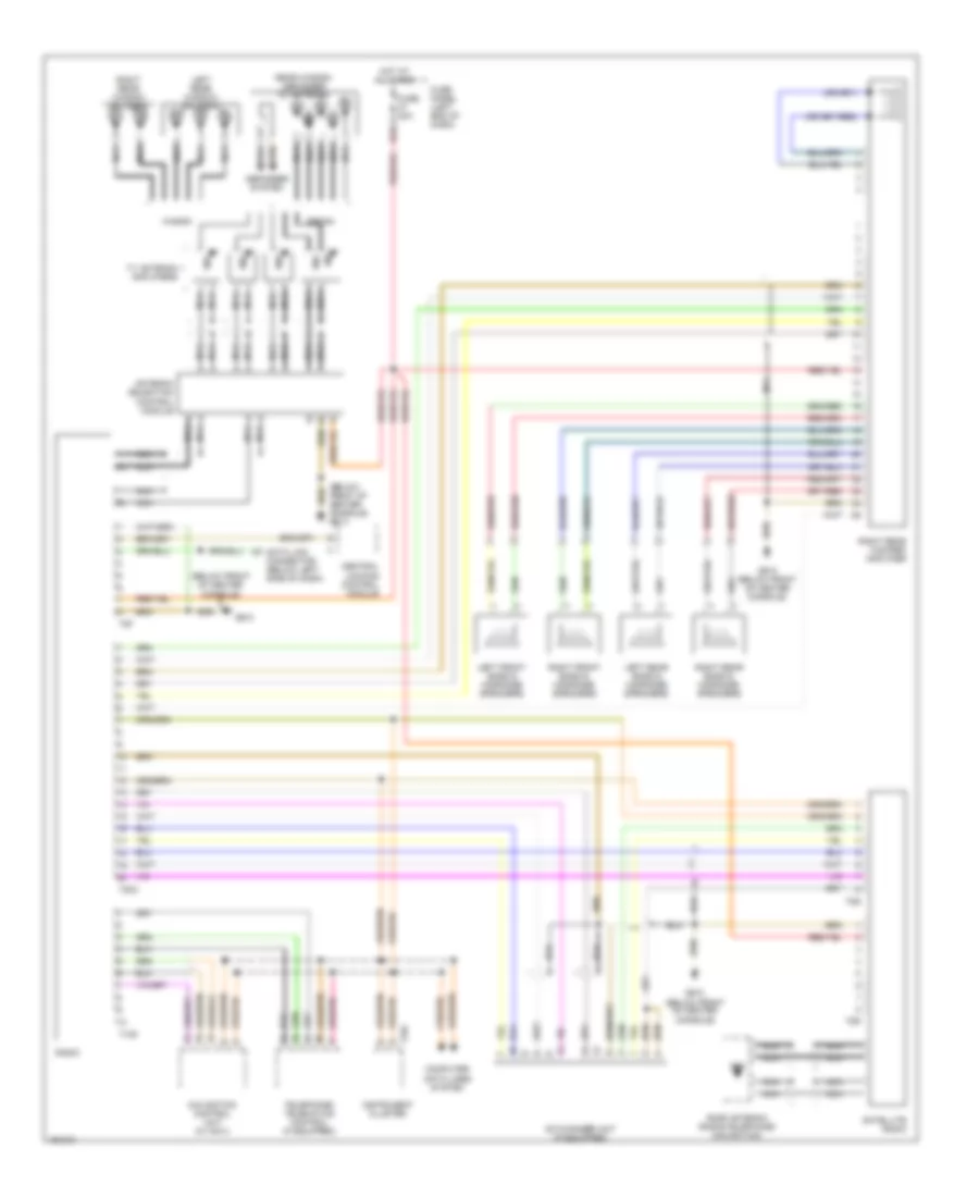 Radio Wiring Diagram, Bose with Satellite for Audi A6 2004