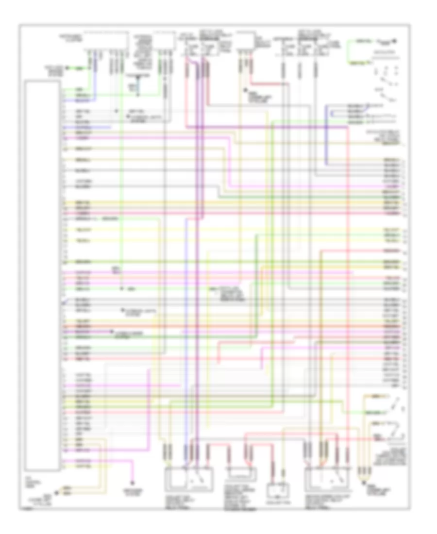 Automatic A C Wiring Diagram 1 of 2 for Audi A6 Avant Quattro 1998