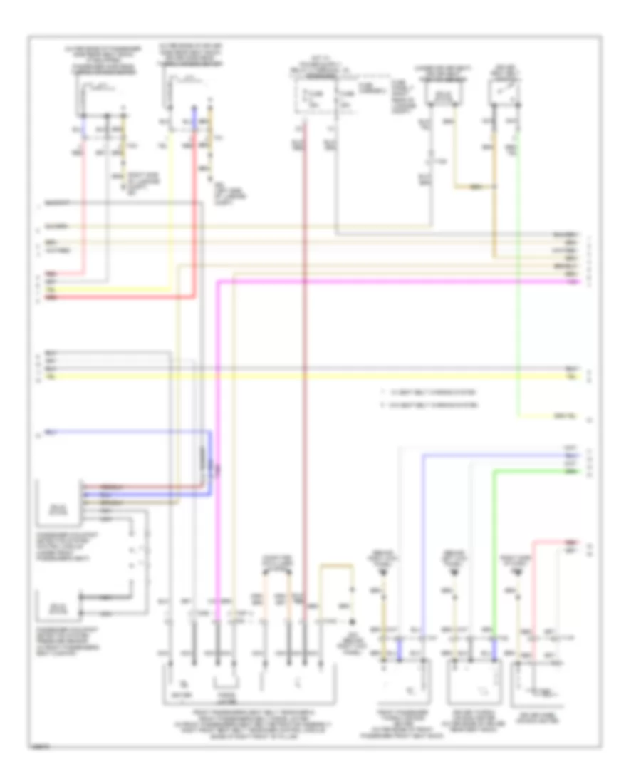 Supplemental Restraints Wiring Diagram (2 of 3) for Audi A6 Premium Plus Quattro 2013