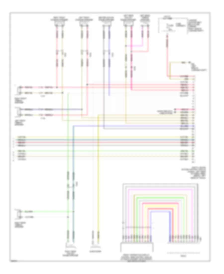 Radio Wiring Diagram, Standard Infotainment (2 of 2) for Audi A4 2.0T Quattro 2011