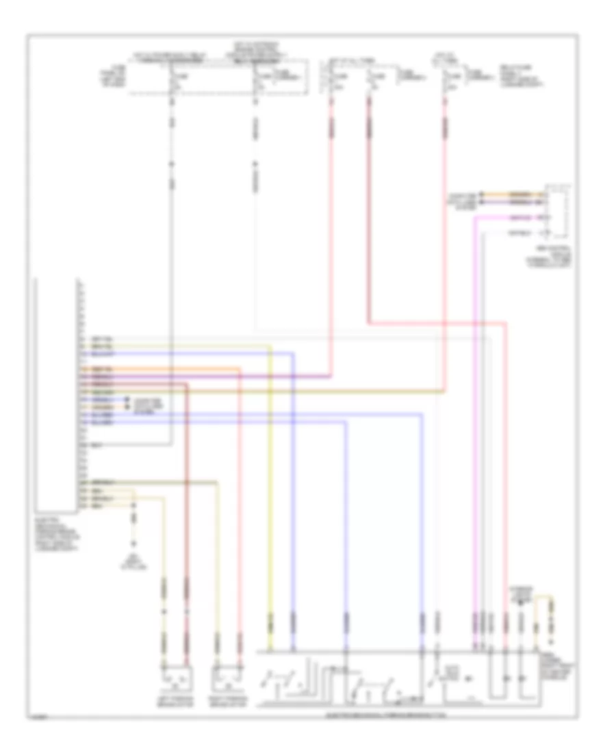 Park Brake Release Wiring Diagram for Audi Q5 TDI Premium Plus 2014