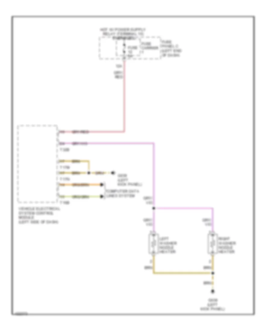 Jet Heater Wiring Diagram for Audi Q5 TDI Premium Plus 2014