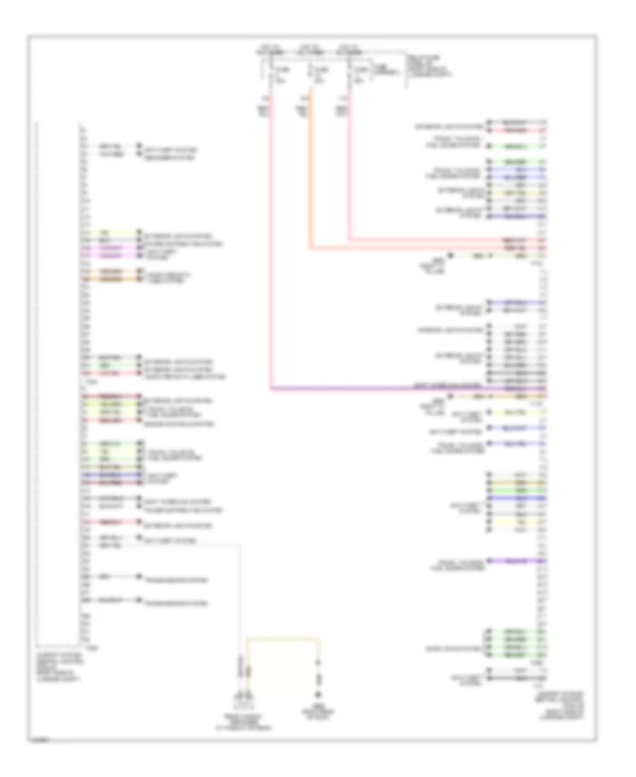 Comfort System Central Control Module Wiring Diagram for Audi Q5 TDI Premium Plus 2014