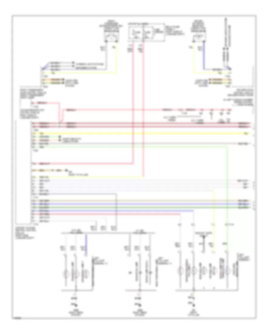Exterior Lamps Wiring Diagram (1 of 4) for Audi Q5 TDI Premium Plus 2014