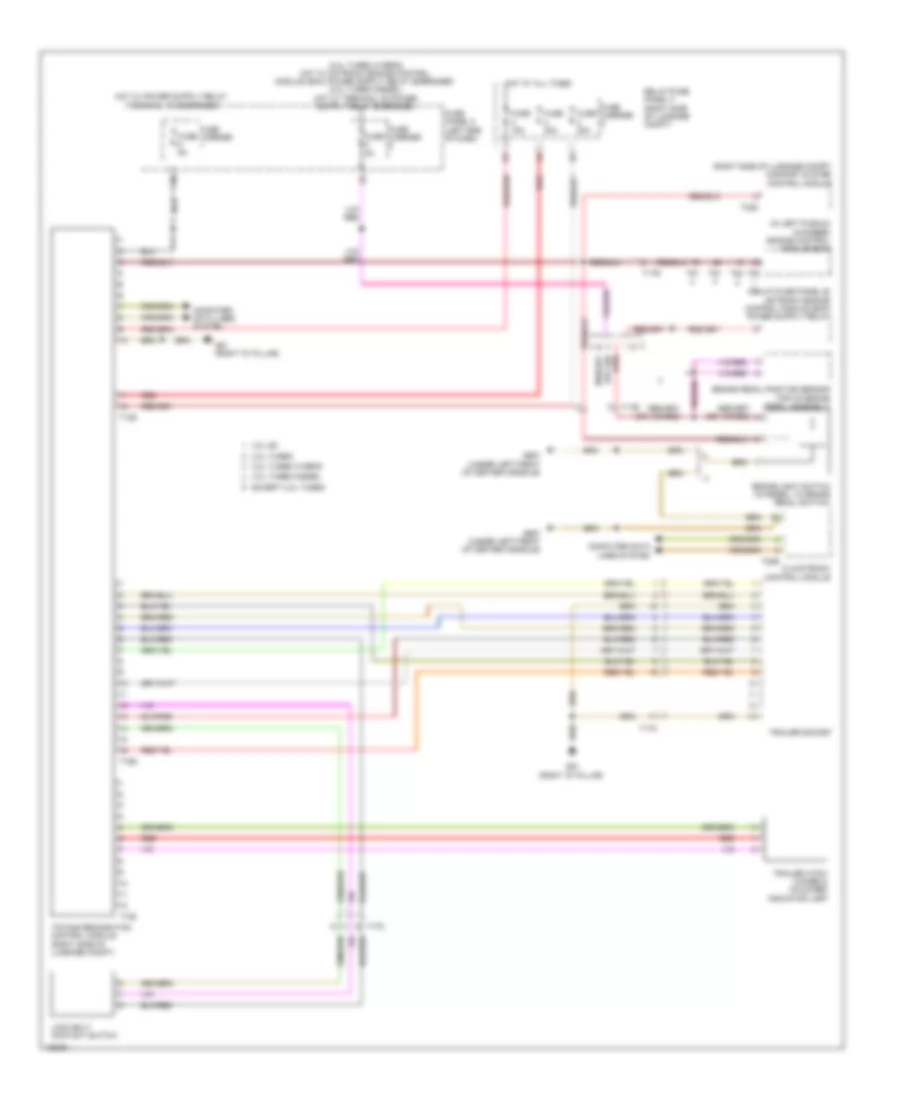 Trailer Tow Wiring Diagram for Audi Q5 TDI Premium Plus 2014