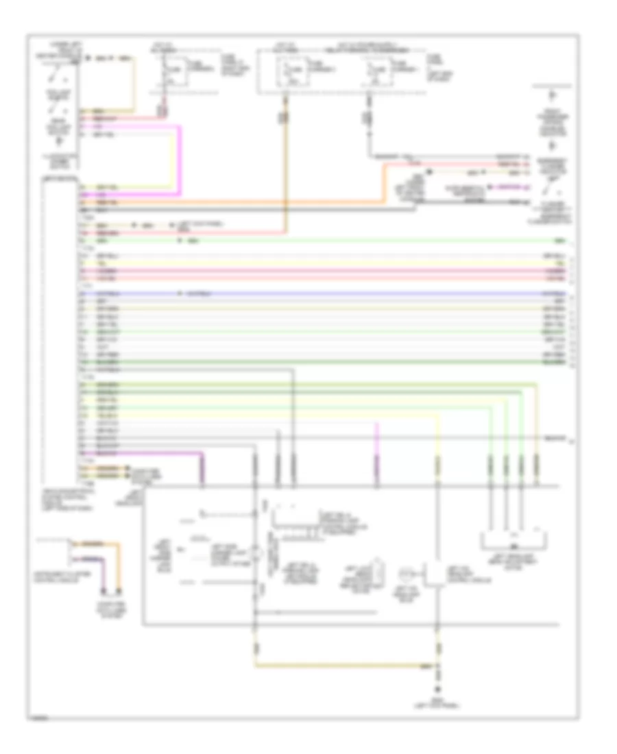 Headlights Wiring Diagram, with Bi-Xenon without Cornering Headlights (1 of 2) for Audi Q5 TDI Premium Plus 2014