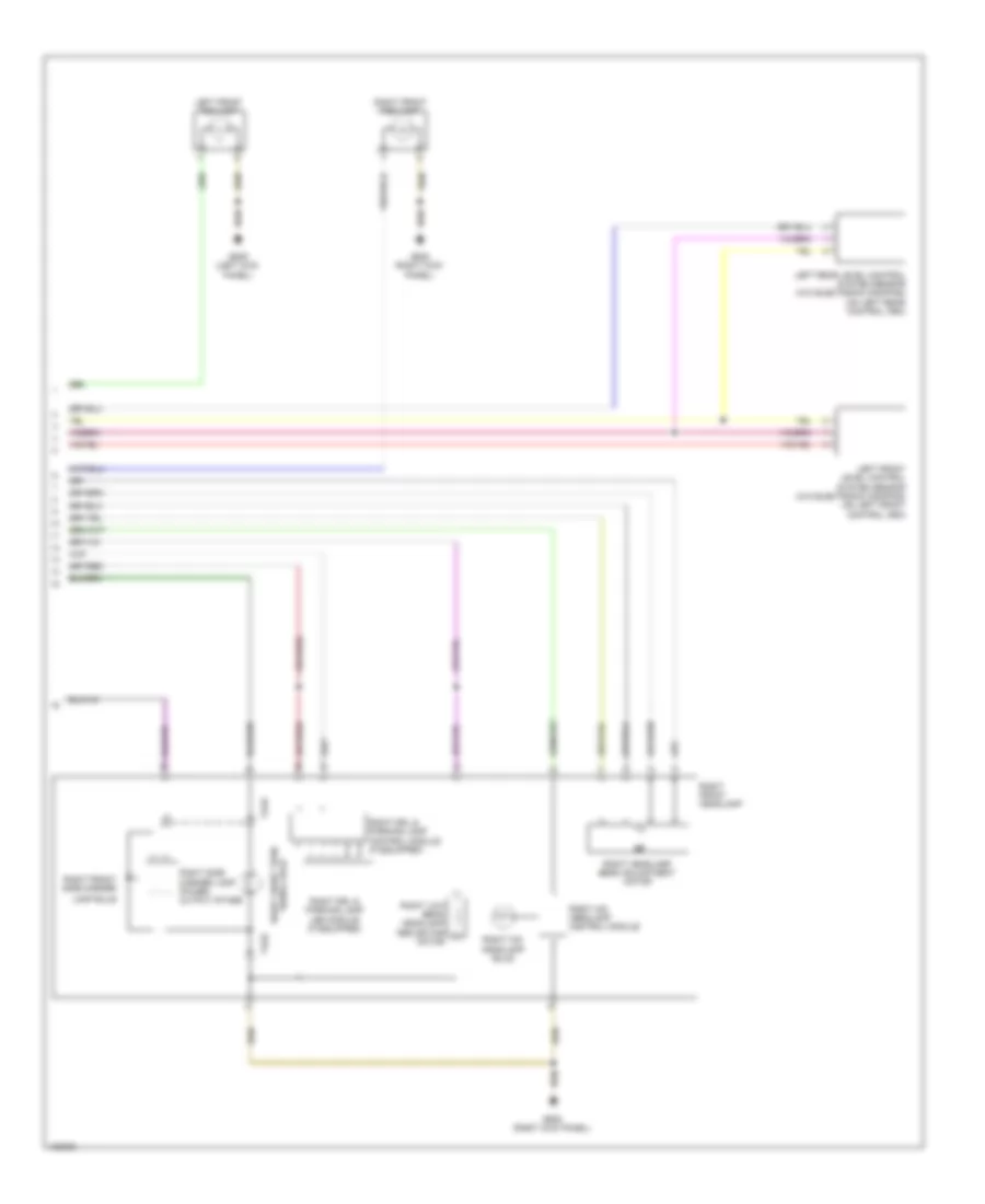 Headlights Wiring Diagram, with Bi-Xenon without Cornering Headlights (2 of 2) for Audi Q5 TDI Premium Plus 2014