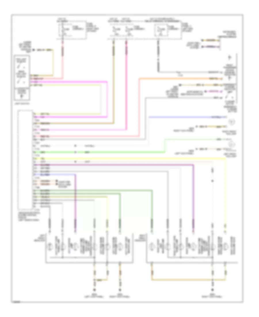 Headlights Wiring Diagram, without Bi-Xenon Headlights for Audi Q5 TDI Premium Plus 2014