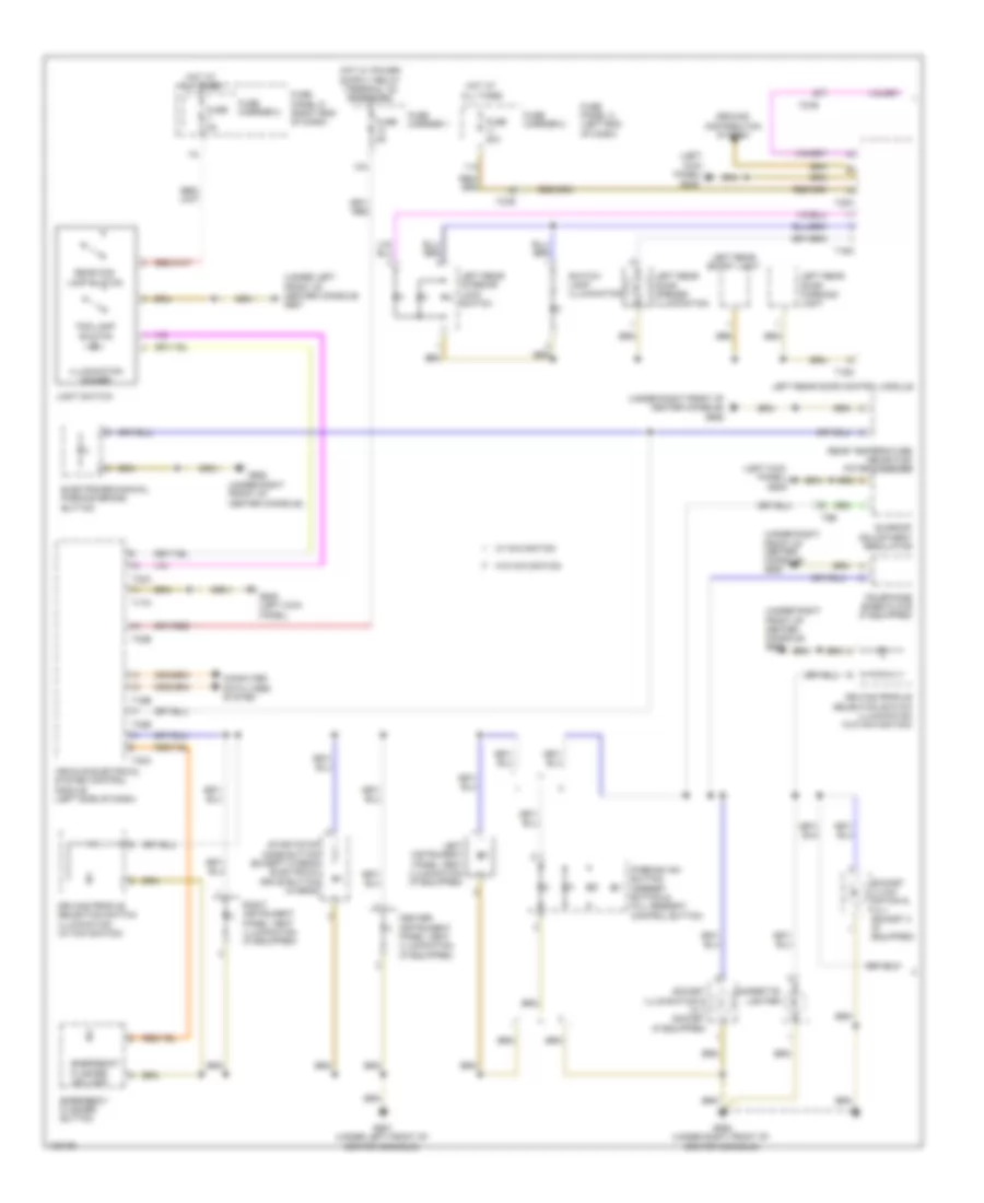 Instrument Illumination Wiring Diagram (1 of 2) for Audi Q5 TDI Premium Plus 2014