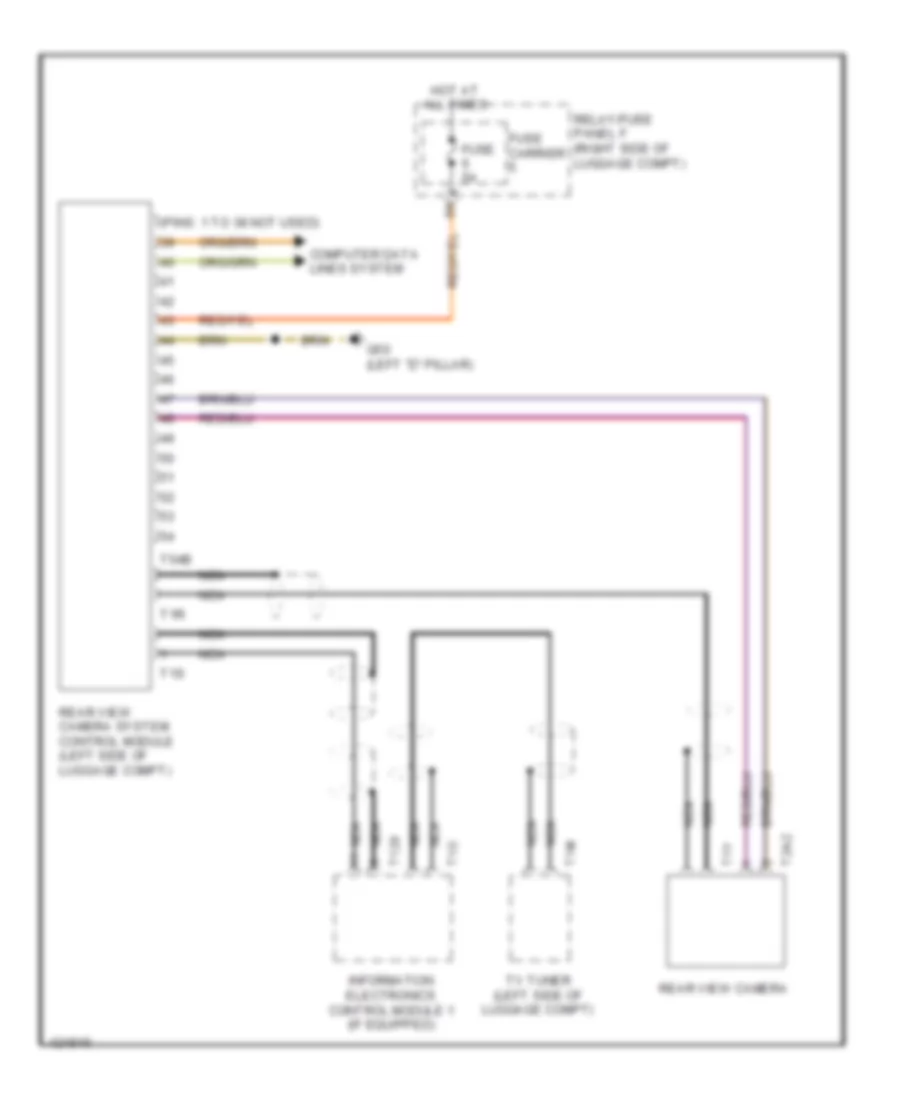 Rear Camera Wiring Diagram for Audi Q5 TDI Premium Plus 2014