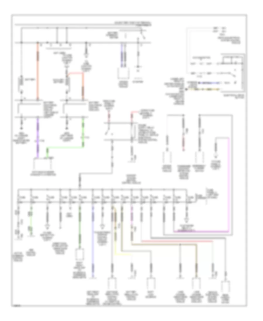 Power Distribution Wiring Diagram, Hybrid (1 of 7) for Audi Q5 TDI Premium Plus 2014