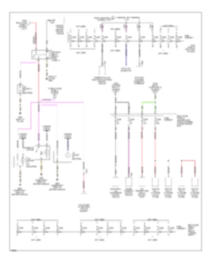 Power Distribution Wiring Diagram, Hybrid (4 of 7) for Audi Q5 TDI Premium Plus 2014