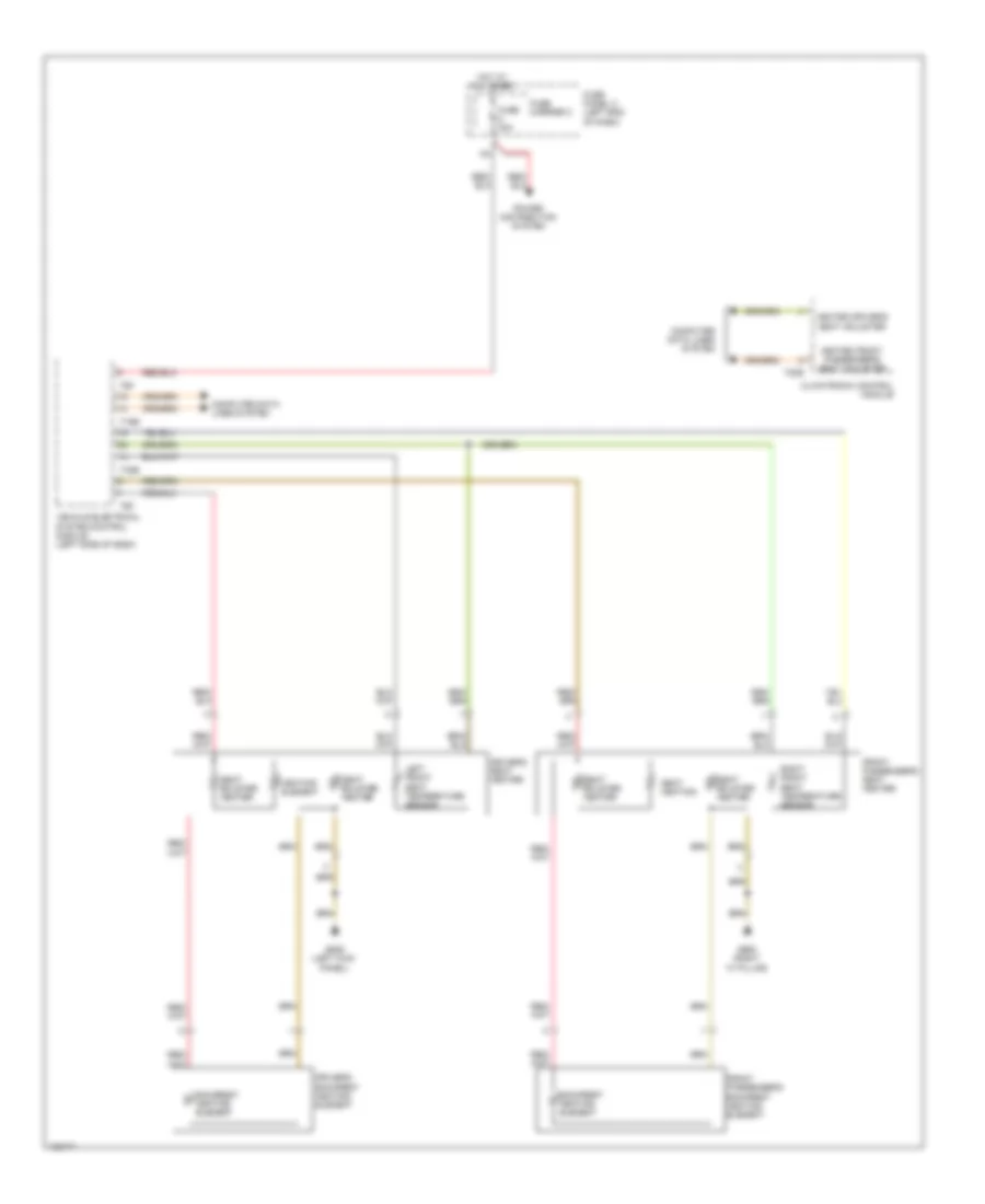 Front Heated Seats Wiring Diagram, without Memory  Ventilation for Audi Q5 TDI Premium Plus 2014