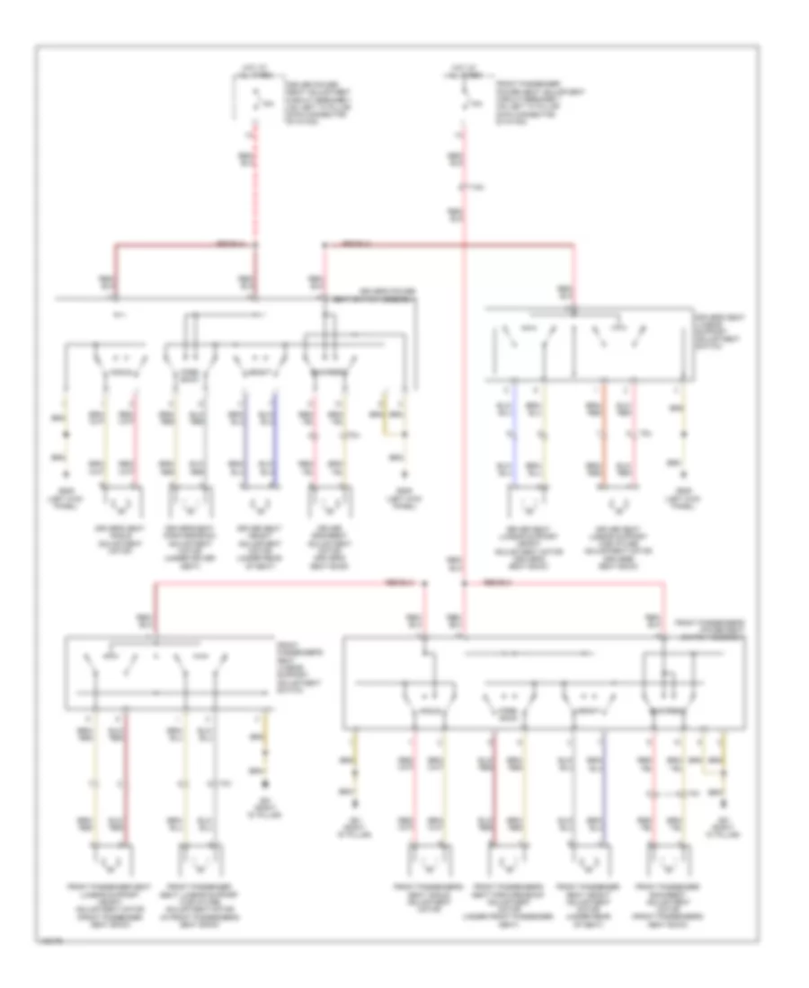 Power Seats Wiring Diagram for Audi Q5 TDI Premium Plus 2014