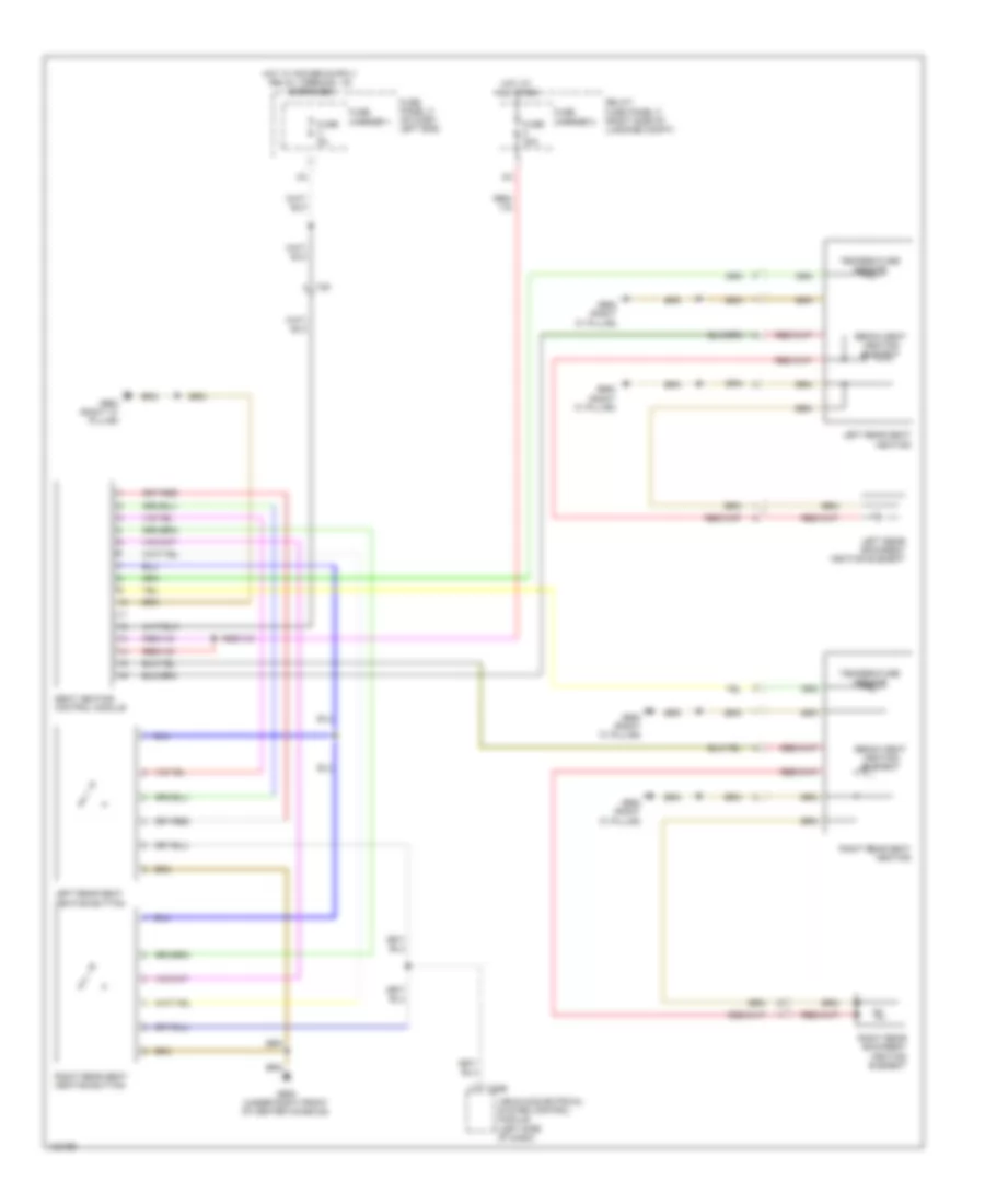 Rear Heated Seats Wiring Diagram for Audi Q5 TDI Premium Plus 2014