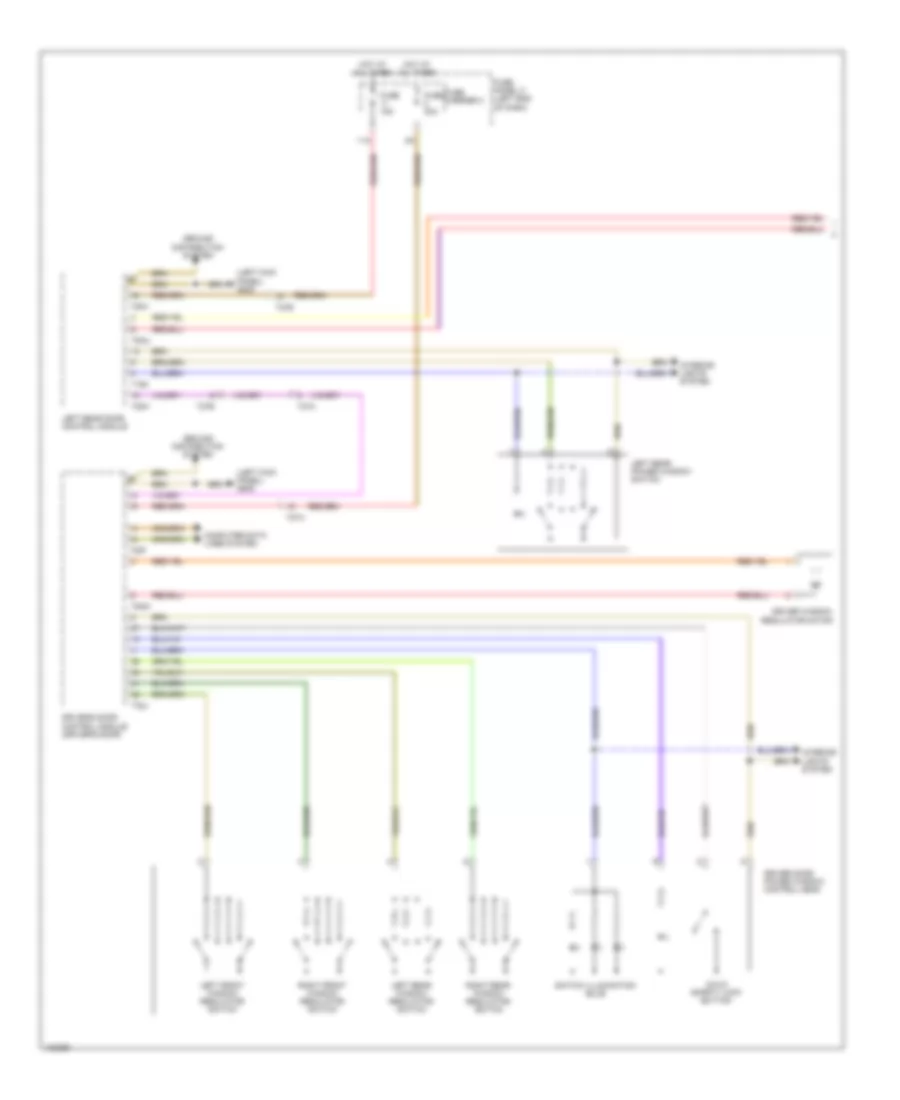 Power Windows Wiring Diagram 1 of 2 for Audi Q5 TDI Premium Plus 2014
