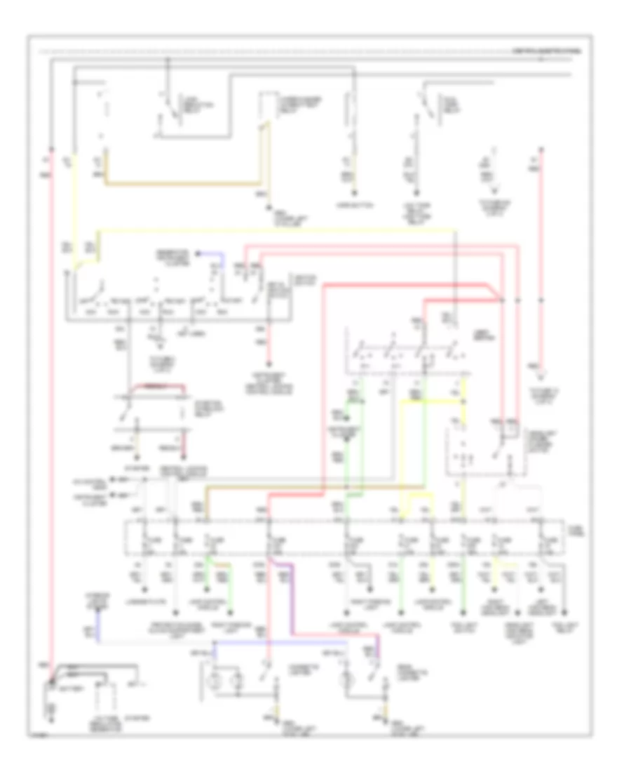Power Distribution Wiring Diagram 1 of 3 for Audi A6 Quattro 1998
