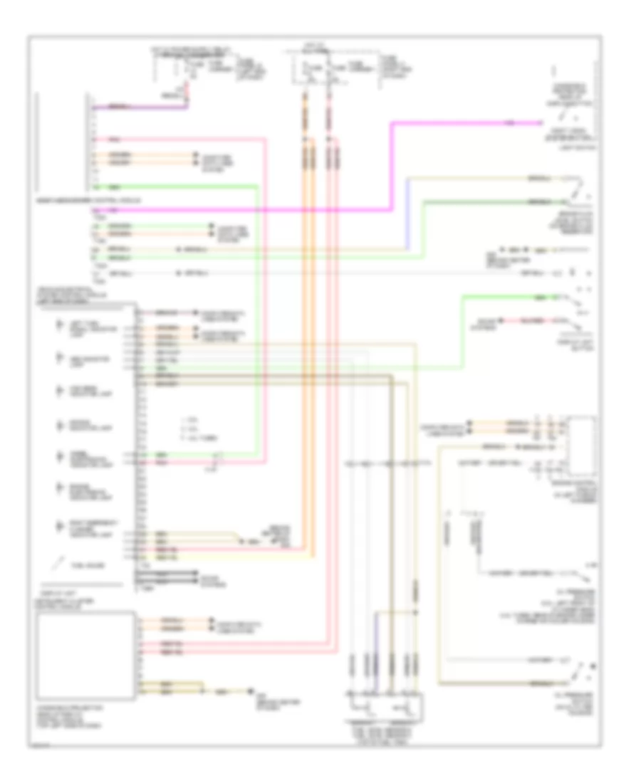 Instrument Cluster Wiring Diagram for Audi A6 Premium Quattro 2013